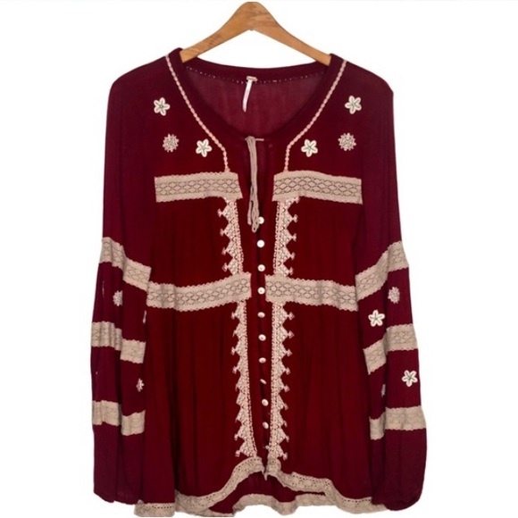 Free People Peasant button too M - Picture 1 of 4